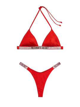 Купальник Triangle Shine Strap Swim Top & Thong bottom