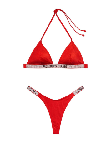Купальник Triangle Shine Strap Swim Top & Thong bottom