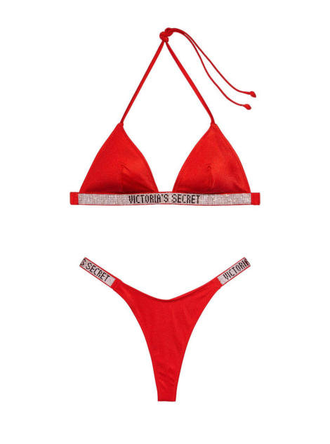 Купальник Triangle Shine Strap Swim Top & Thong bottom
