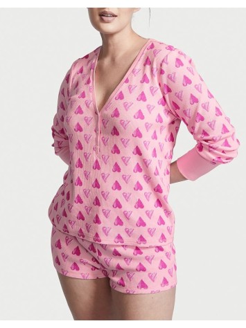 Піжама Victoria's Secret Thermal Short PJ Set Heart print
