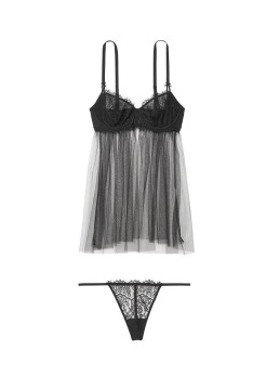 Пеньюар Very Sexy Wicked Sheer Babydoll Black