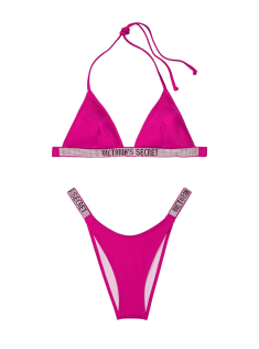 Купальник Triangle Shine Strap Swim Top & Thong bottom Wicked Rose