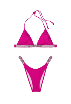 Купальник Triangle Shine Strap Swim Top & Thong bottom Wicked Rose