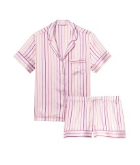 Сатиновая пижама Satin Short Pj set Pink stripes