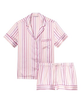 Сатинова піжама Satin Short Pj set Pink stripes