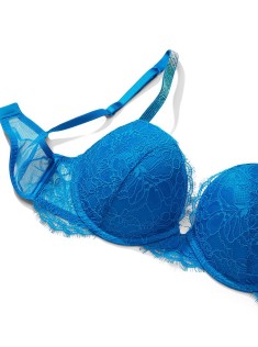 Бюстгальтер Shine Strap Push-up Bra Blue Enamel