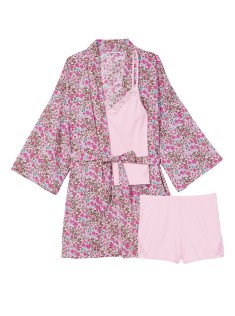 Піжама Cotton 3-PIECE PJ Set Flower print Вікторія Сикрет