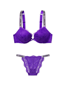 Фіолетовий комплект білизни Very Sexy Bombshell push-up bra set