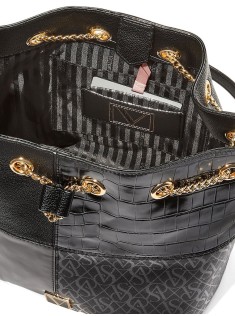 Сумка Стильная The Victoria Bucket Bag Black Noir Patchwork