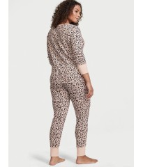 Пижама Victoria’s Secret Thermal Long PJ Set Leopard