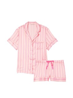 Атласна піжама Satin Short Pj set Blossom Stripe