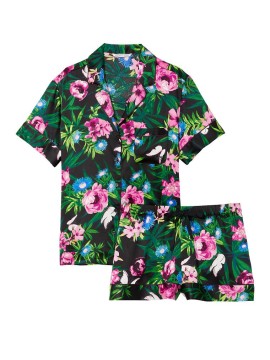 Сатиновая пижама Satin Short Pj set Moody Floral
