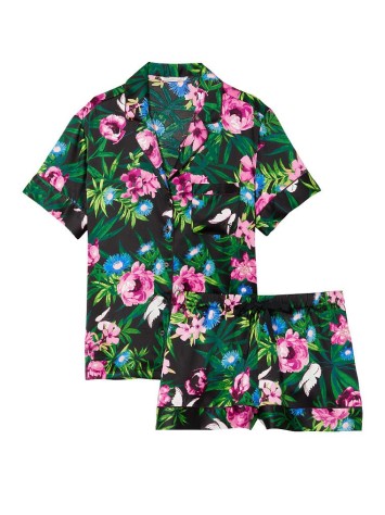 Сатинова піжама Satin Short Pj set Moody Floral