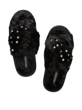 Домашние тапочки Pearl Criss Cross Faux Fur Slippers
