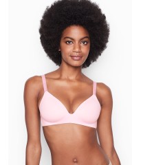 Бюстгальтер Victoria’s Secret Logo Bra Lightly Lined Wireless PINK