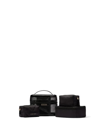 Набір косметичок VICTORIA'S SECRET Train set Black Mesh