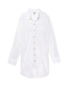 Ночная рубашка VS Cotton Slipshirt pink lurex stripes