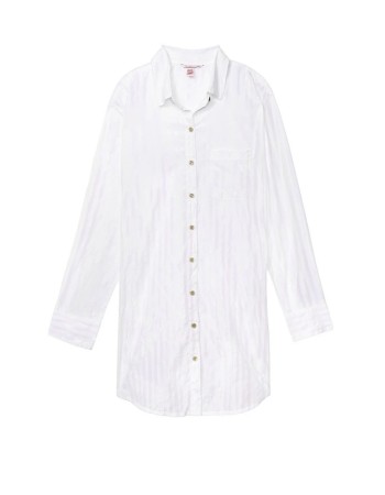 Ночная рубашка VS Cotton Slipshirt pink lurex stripes