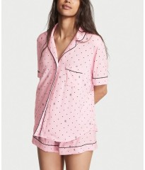 Піжама Modal Short Pajama Set Pretty Blossom Logo Pin Dot
