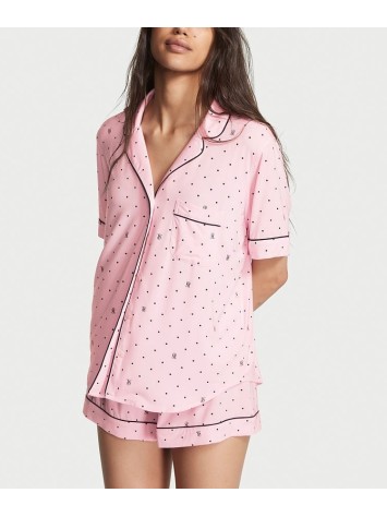 Піжама Modal Short Pajama Set Pretty Blossom Logo Pin Dot