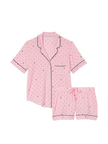 Піжама Modal Short Pajama Set Pretty Blossom Logo Pin Dot