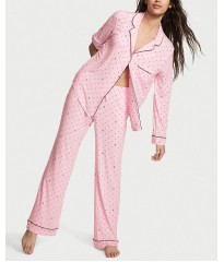 Піжама Modal Long Pajama Set Pretty Blossom Logo Pin Dot