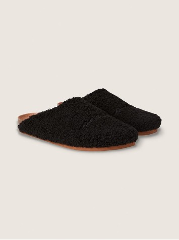 Тапочки Сабо PINK Cozy-Plush Clogs Black