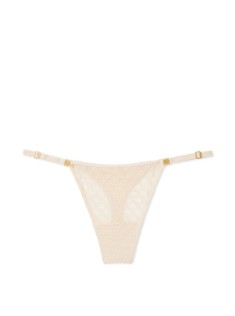 Трусики Icon Lace Adjustable String Thong Panty Marzipan