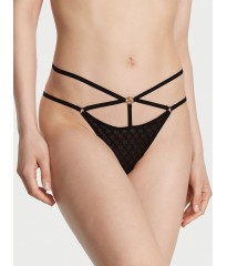 Трусики Icon by Victoria's Secret Lace Open Back Strappy Brazilian Panty