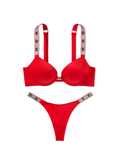 Комплект Very Sexy Smooth Shine Strap Lipstick Push Up Bra Set Logo VS