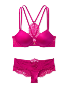Комплект білизни Victoria's Secret Very Sexy Push-up Fuchsia Lace Bra set