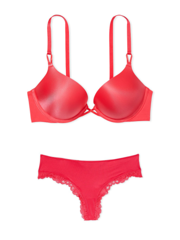 Комплект білизни Bombshell Plunge Lipstick Red Bra Set