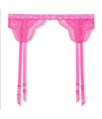 Комплект білизни Victoria's Secret Shine Strap Heart Atomic Pink Lace Bra Set