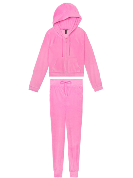 Велюровый спортивный костюм Виктория Сикрет logo VS So pink