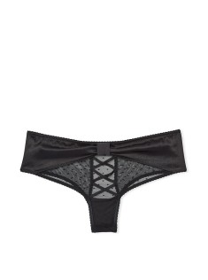 Трусики Bow-Back Open Lace-Up Cheeky Panty Black