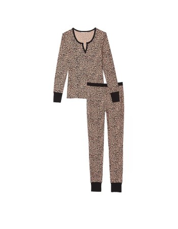Пижама Thermal Long Pajama Set Leopard