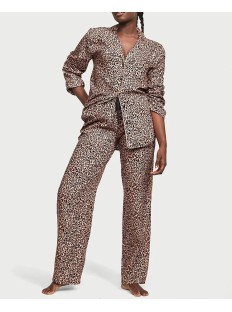 Піжама Flannel Long Pajama Set Leopard