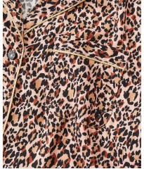 Піжама Flannel Long Pajama Set Leopard