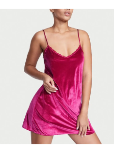 Пеньюар Victoria's Secret Fuchsia Velvet Slip