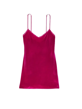 Пеньюар Victoria's Secret Fuchsia Velvet Slip
