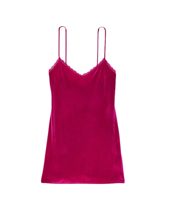 Пеньюар Victoria's Secret Fuchsia Velvet Slip