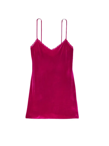 Пеньюар Victoria's Secret Fuchsia Velvet Slip