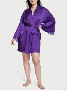 Сатиновий халат Вікторія Сикрет Flounce Satin Robe