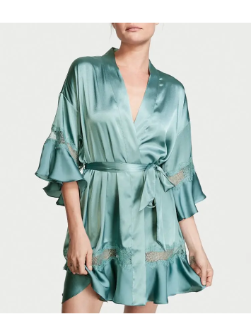 Халат Victoria's Secret Flounce Satin Robe