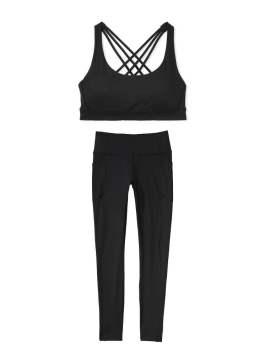 Комплект для спорта Sports Bra & Legging Black
