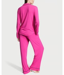 Піжама Modal Long Pajama Set Fuchsia Frenzy