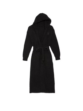 Халат Chenille Hooded Long Robe Black