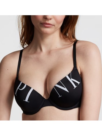 Комплект білизни Push-Up Bra Black PINK Logo Set
