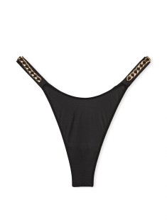 Трусики Double Chain Strap Smooth Thong Panty Black