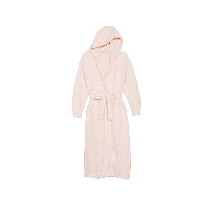 Халат Chenille Hooded Long Robe Purest Pink